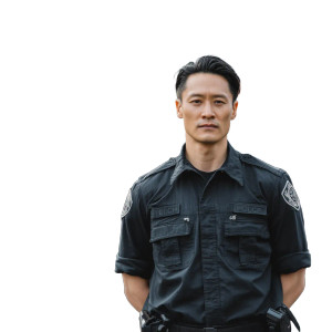 Police Group Scene Vinyl Car Decal Sticker – Waterproof & UV-Resistant 