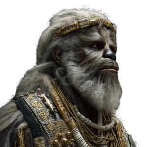 African Chewbacca Vinyl Car Decal Sticker – Waterproof & UV-Resistant 