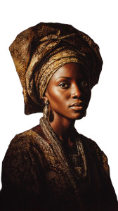 Yoruba Noblewoman Vinyl Car Decal Sticker – Waterproof & UV-Resistant 