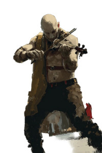 Dancing Half-Orc Rogue Vinyl Car Decal Sticker – Waterproof & UV-Resistant 