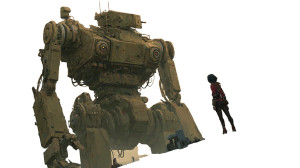 Giant Mecha Standoff Vinyl Car Decal Sticker – Waterproof & UV-Resistant 