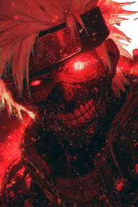 Glitchcore Kakashi Vinyl Car Decal Sticker – Waterproof & UV-Resistant 