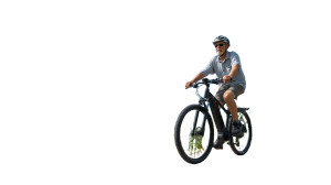 Elderly Cyclist Scenery Vinyl Car Decal Sticker – Waterproof & UV-Resistant Elderly Cyclist Scenery Vinyl Car Decal Sticker – Waterproof & UV-Resistant