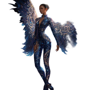 Celestial Guardian Diana Vinyl Car Decal Sticker – Waterproof & UV-Resistant 