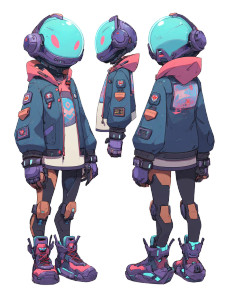 Stylized Vtuber Character Vinyl Car Decal Sticker – Waterproof & UV-Resistant Stylized Vtuber Character Vinyl Car Decal Sticker – Waterproof & UV-Resistant