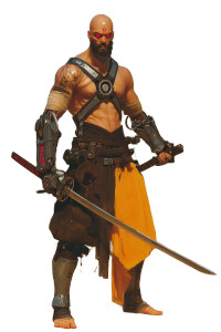 Sci-Fi Ronin Warrior Vinyl Car Decal Sticker – Waterproof & UV-Resistant 