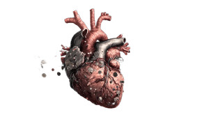 Stylized Heart Illustration Vinyl Car Decal Sticker – Waterproof & UV-Resistant 