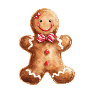 Gingerbread Girl Cookie Vinyl Car Decal Sticker – Waterproof & UV-Resistant 
