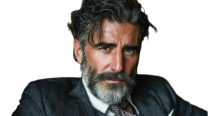 Sophisticated Charismatic Man Vinyl Car Decal Sticker – Waterproof & UV-Resistant 