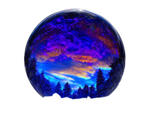 Snow-Globe Microcosm Vinyl Car Decal Sticker – Waterproof & UV-Resistant 