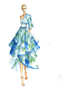 Bamboo Leaf Dress Vinyl Car Decal Sticker – Waterproof & UV-Resistant 