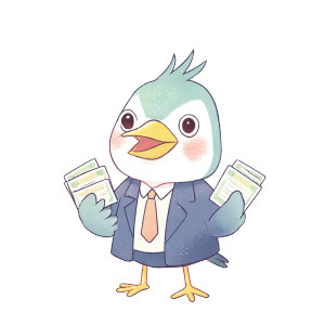 Cute Heron Mascot Vinyl Car Decal Sticker – Waterproof & UV-Resistant Cute Heron Mascot Vinyl Car Decal Sticker – Waterproof & UV-Resistant