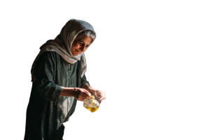 Iranian Grandmother Cooking Vinyl Car Decal Sticker – Waterproof & UV-Resistant Iranian Grandmother Cooking Vinyl Car Decal Sticker – Waterproof & UV-Resistant