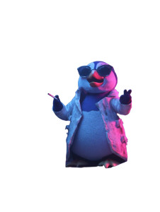 Rave Penguin Vinyl Car Decal Sticker – Waterproof & UV-Resistant 