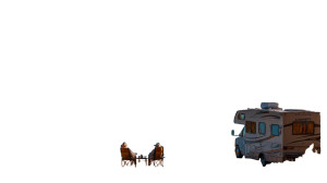 Retired Couple Lakeside Vinyl Car Decal Sticker – Waterproof & UV-Resistant 