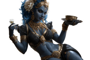 Alien Goddess Saraswati V2 Vinyl Car Decal Sticker – Waterproof & UV-Resistant Alien Goddess Saraswati V2 Vinyl Car Decal Sticker – Waterproof & UV-Resistant