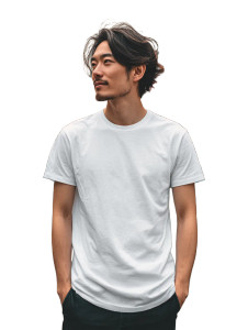 Japanese Man Tee Vinyl Car Decal Sticker – Waterproof & UV-Resistant 