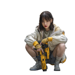 Sci-Fi Warrior V13 Vinyl Car Decal Sticker – Waterproof & UV-Resistant 