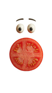 Animated Tomato Slice Vinyl Car Decal Sticker – Waterproof & UV-Resistant 