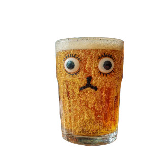 Cartoon Beer Glass V4 Vinyl Car Decal Sticker – Waterproof & UV-Resistant 