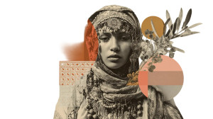 Cultural Portrait Fusion Vinyl Car Decal Sticker – Waterproof & UV-Resistant 