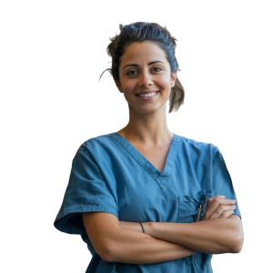 Middle-Eastern Nurse Vinyl Car Decal Sticker – Waterproof & UV-Resistant 