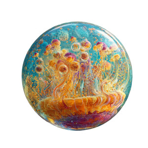 Jellyfish Bubble Vinyl Car Decal Sticker – Waterproof & UV-Resistant 