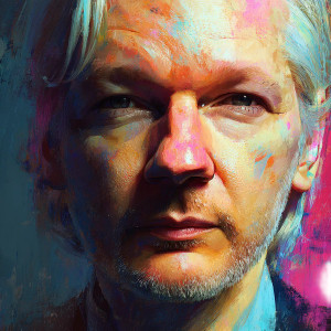 Anime Julian Assange Vinyl Car Decal Sticker – Waterproof & UV-Resistant 