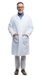 Medical Researcher Portrait Vinyl Car Decal Sticker – Waterproof & UV-Resistant 