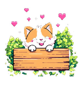 Pixel Art Cat V7 Vinyl Car Decal Sticker – Waterproof & UV-Resistant 
