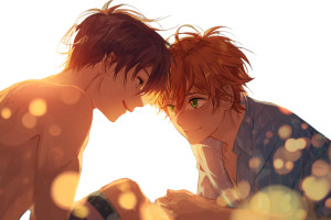 Anime Beach Love Vinyl Car Decal Sticker – Waterproof & UV-Resistant 