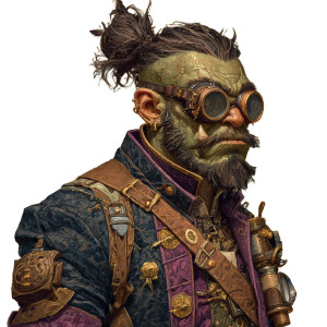 Orc Artificer Vinyl Car Decal Sticker – Waterproof & UV-Resistant 