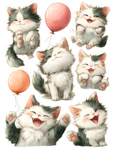 Kawaii Cat Stickers V2 Vinyl Car Decal Sticker – Waterproof & UV-Resistant Kawaii Cat Stickers V2 Vinyl Car Decal Sticker – Waterproof & UV-Resistant
