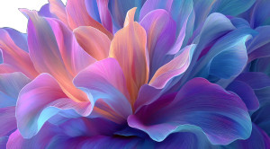 Colorful Gradient Flower Vinyl Car Decal Sticker – Waterproof & UV-Resistant 