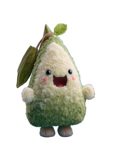 Furry Zongzi Character Vinyl Car Decal Sticker – Waterproof & UV-Resistant 