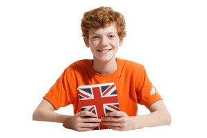 Smiling Teen With Book Vinyl Car Decal Sticker – Waterproof & UV-Resistant 