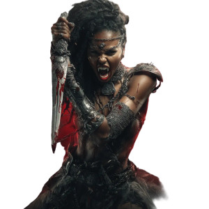 Vampire Warrior V7 Vinyl Car Decal Sticker – Waterproof & UV-Resistant 