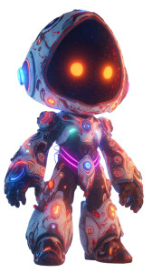 Chibi Spacebot Vinyl Car Decal Sticker – Waterproof & UV-Resistant Chibi Spacebot Vinyl Car Decal Sticker – Waterproof & UV-Resistant