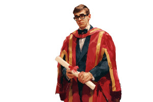Young Hawking Graduates Vinyl Car Decal Sticker – Waterproof & UV-Resistant 