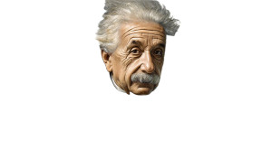 Einstein Scientific Portrait Vinyl Car Decal Sticker – Waterproof & UV-Resistant 