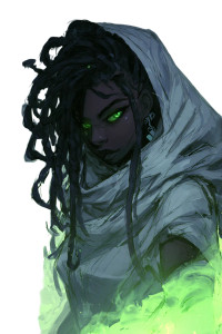 Mystic Dreadlock Woman Vinyl Car Decal Sticker – Waterproof & UV-Resistant 