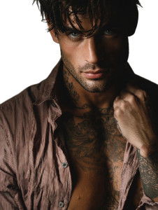 Italian Male Model V8 Vinyl Car Decal Sticker – Waterproof & UV-Resistant 