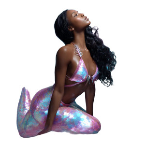 Holographic Mermaid Gaze Vinyl Car Decal Sticker – Waterproof & UV-Resistant 