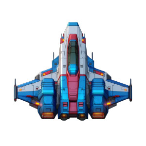 Space Fighter Jet Vinyl Car Decal Sticker – Waterproof & UV-Resistant 