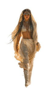 Glamorous Desert Wanderer Vinyl Car Decal Sticker – Waterproof & UV-Resistant 