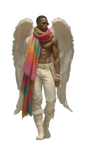 Hunky Angel Vinyl Car Decal Sticker – Waterproof & UV-Resistant 