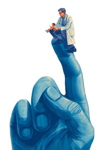 Whimsical Healthcare Scene Vinyl Car Decal Sticker – Waterproof & UV-Resistant 