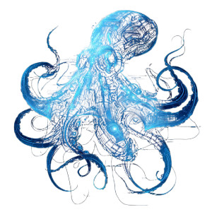Cyberpunk Octopus Vinyl Car Decal Sticker – Waterproof & UV-Resistant 