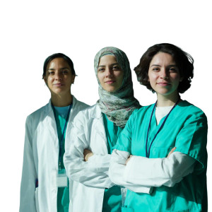 Young Female Doctors Vinyl Car Decal Sticker – Waterproof & UV-Resistant 