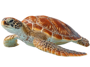 Green Sea Turtle V2 Vinyl Car Decal Sticker – Waterproof & UV-Resistant 